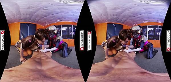  Overwatch Cosplay VR Porn starring Zoe Doll and Alexa Tomas in a game breaking threesome!